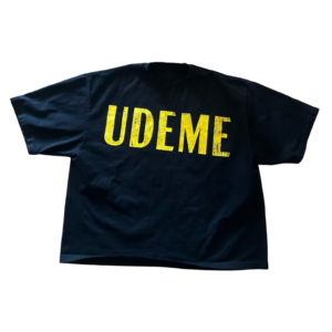 UDEME LOGO PRINT CROPPED T-SHIRT